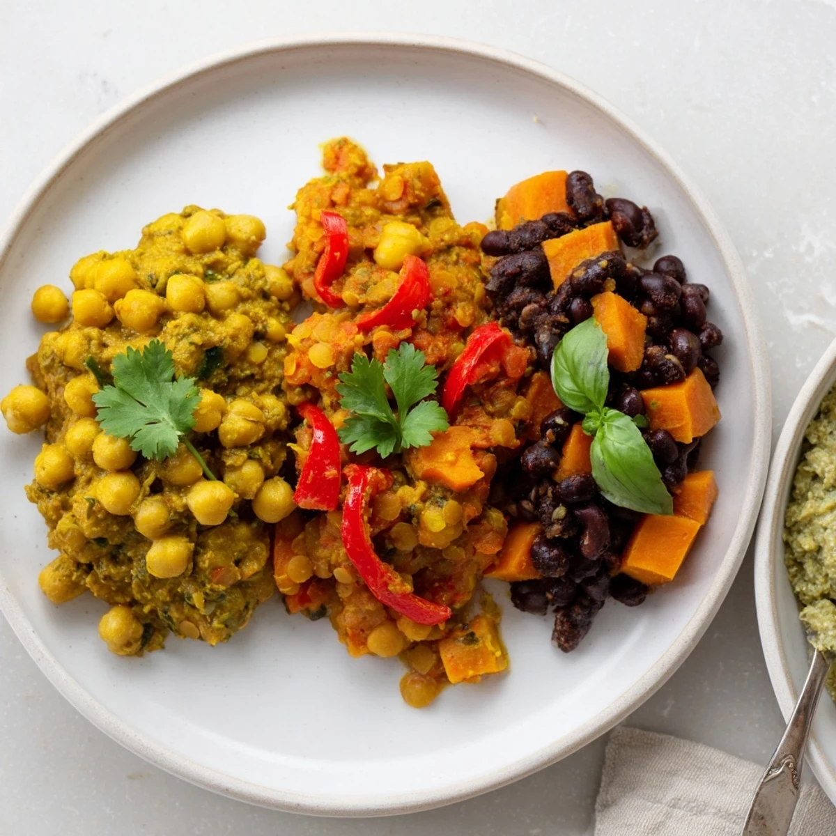 Colorful Thai Red Lentil Curry with fresh vegetables and fragrant herbs, perfect for busy weeknights.  