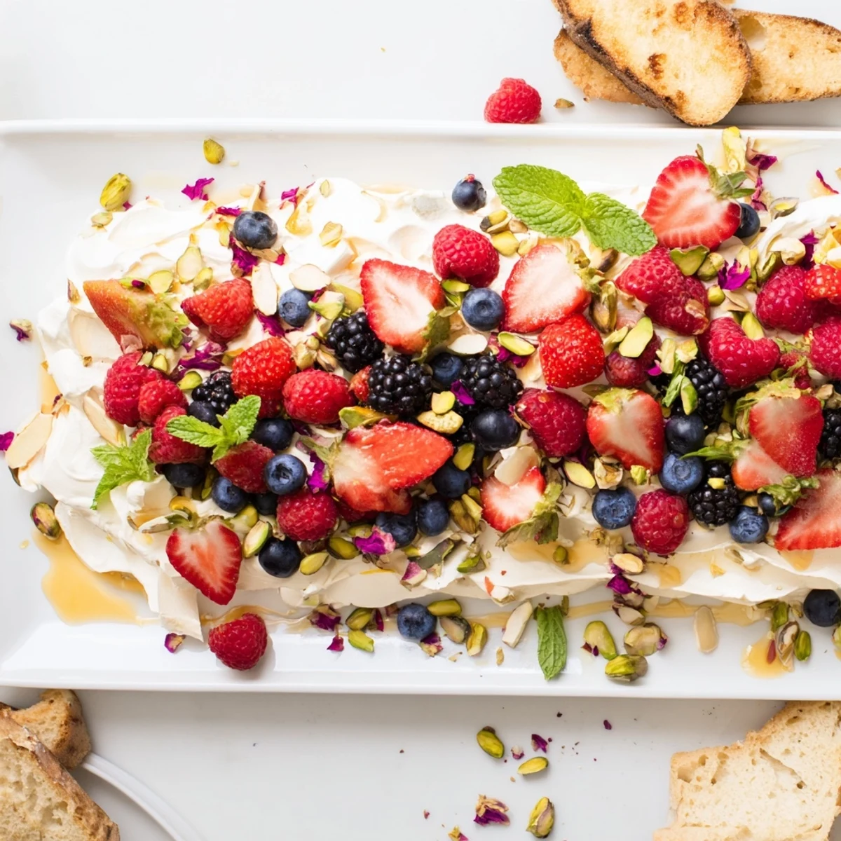 Whipped cream cheese spreads beautifully on a rustic board with colorful toppings.  