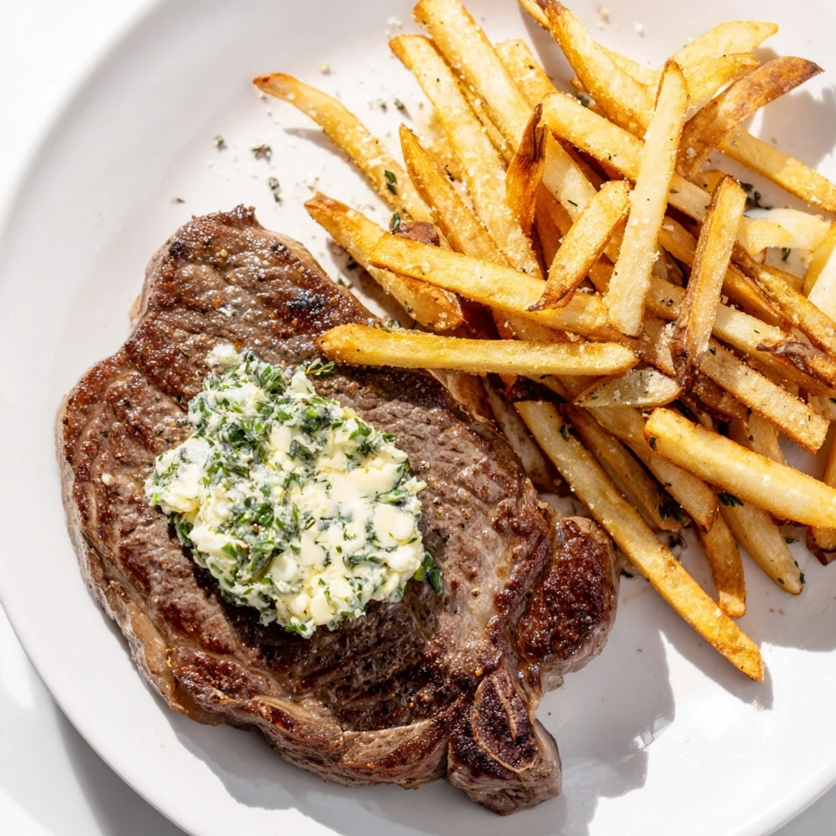 Garlic Butter Steak & Fries