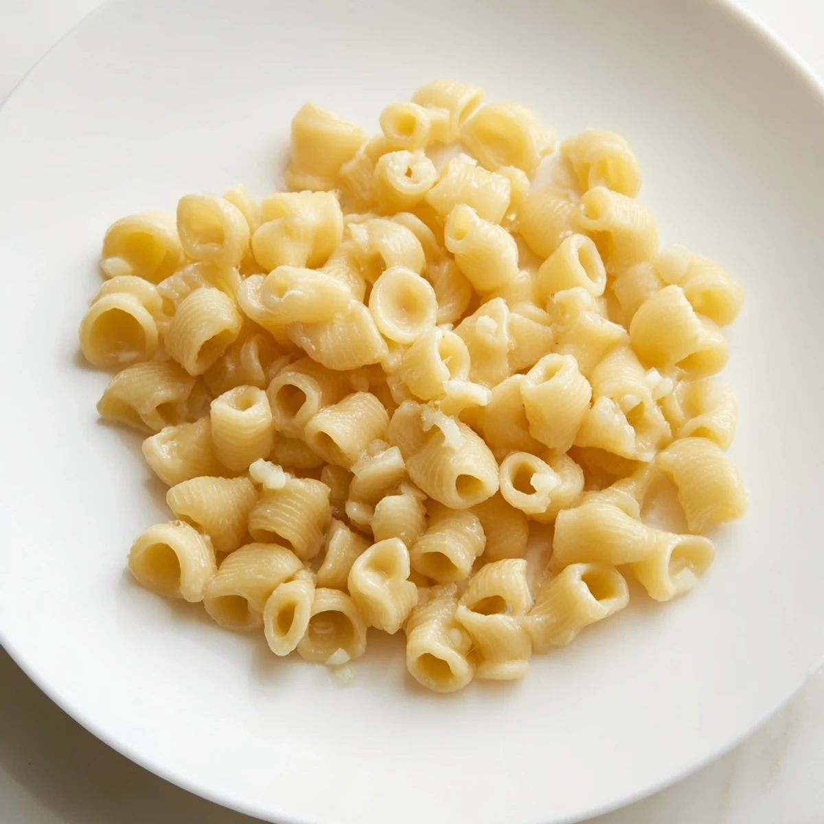 Creamy garlic butter coats perfectly cooked ditalini pasta in this easy comfort food recipe.