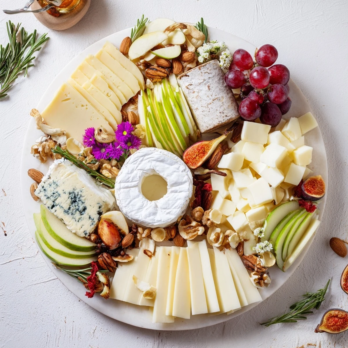 A charming Woodland Creature Cheese Platter featuring brie, gouda, and fresh berries, ready to serve and enjoy.