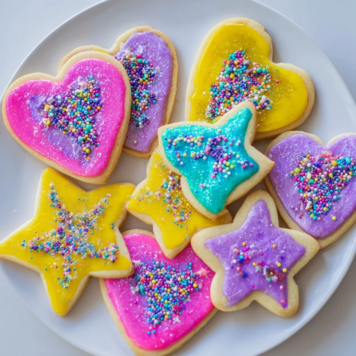 These Princess Palace Heart & Star Treats provide a magical treat with sparkling sprinkles on top.