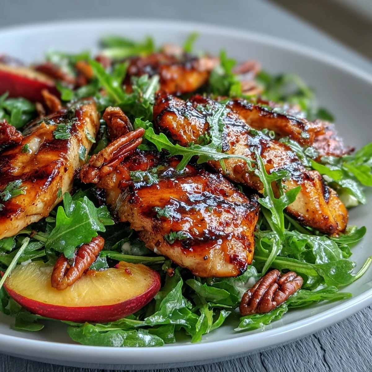 Grilled Chicken Peach Salad