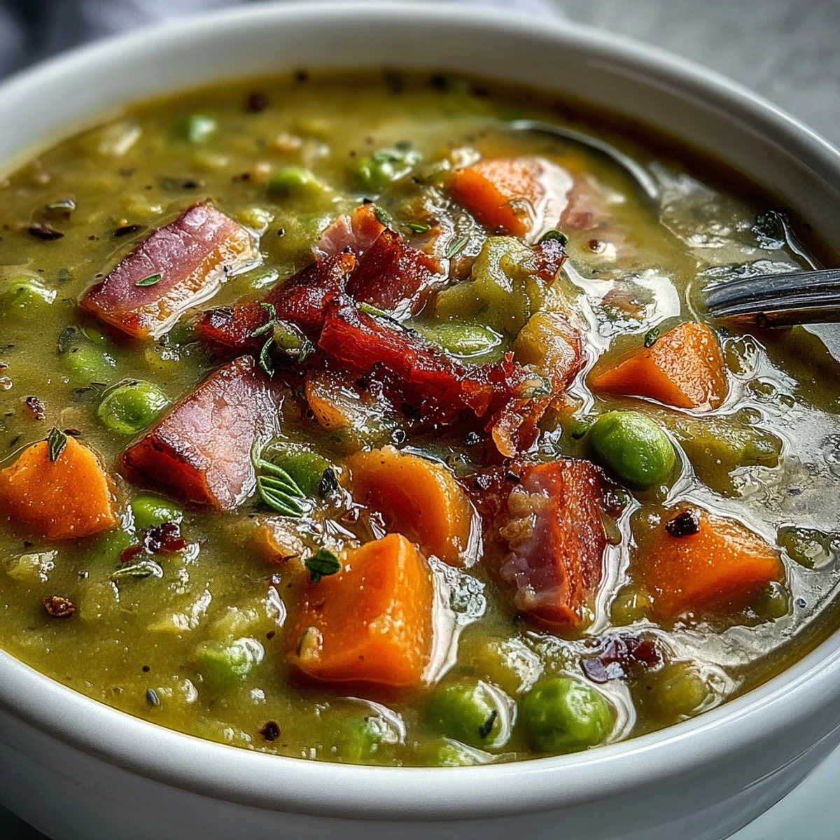 Ham Split Pea Soup Carrots