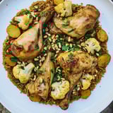 Palestinian Maklouba Layered Dish