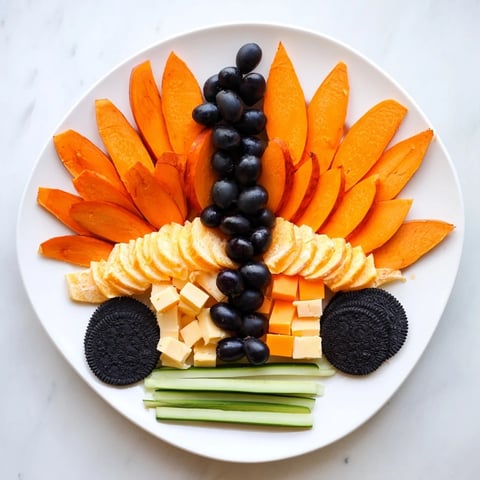 Roasted sweet potato slices with cheddar cheese in the Monarch Butterfly Wings appetizer.