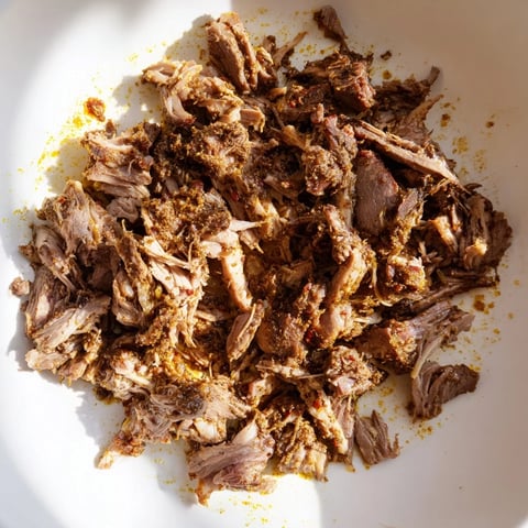 Tender Omani Shuwa meat, fall-apart texture, wrapped and ready for slow roasting in the oven's warmth.