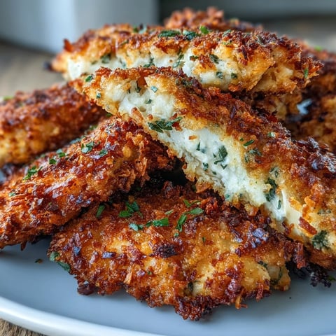 Golden-brown Crispy Panko Ranch Chicken Tenders fresh from the oven on a wire rack.