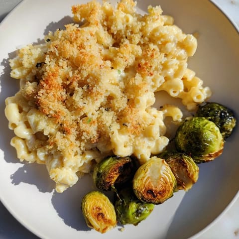 Sheet Pan Mac Cheese Brussels