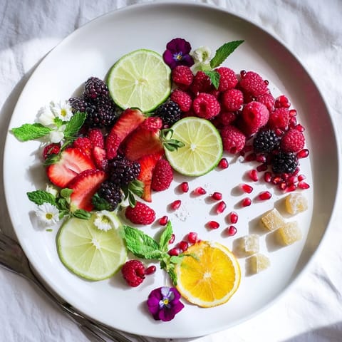 Elegant Champagne bar garnishes including sliced fruit and herbs ready to complement sparkling wine flavors.