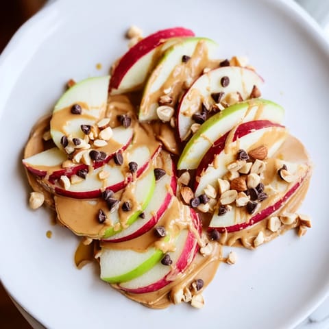 Peanut Butter Apple Nachos