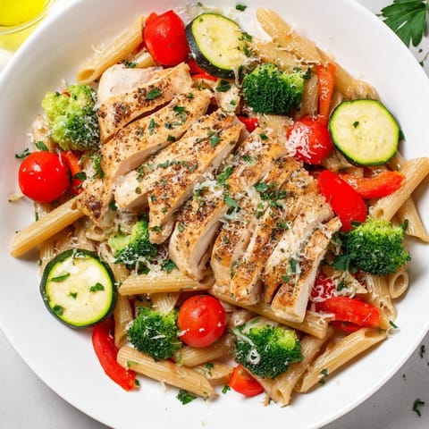 Garlic Herb Chicken & Veg Pasta