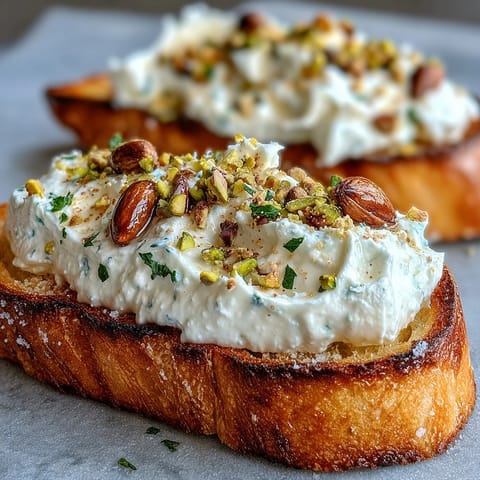 Whipped Ricotta Bruschetta