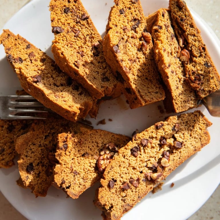 Aromatic gingerbread pumpkin muffin biscotti, ideal for festive gatherings and snacks.  