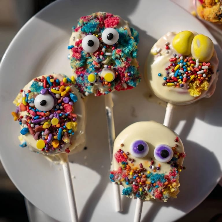 Whimsical pancake pops made with cream soda, perfect for festive breakfast fun.  