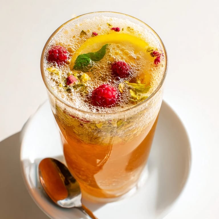 A colorful array of fermented drinks showcasing fizzy kombucha-style mocktails with bold flavors.  