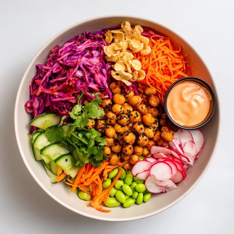 Delicious ASMR Crunch Snack Bowls ready to please your taste buds with colorful ingredients.