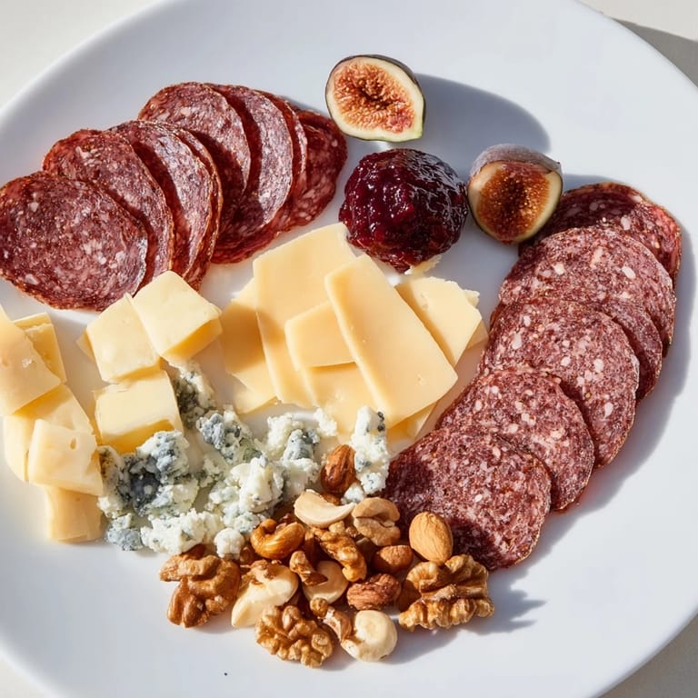 This beautiful Deer Antler Charcuterie features an array of delicious game meats ready to be enjoyed with friends.