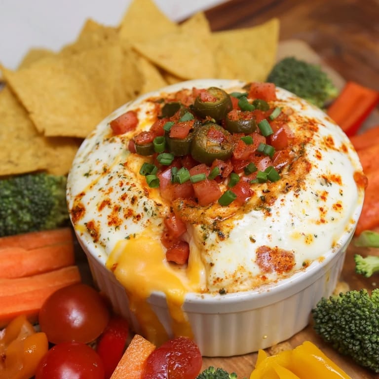 Sizzling Lava Flow Volcano Dip Platter, surrounded by vibrant chips, veggies, and perfectly cooked smoky sausage.