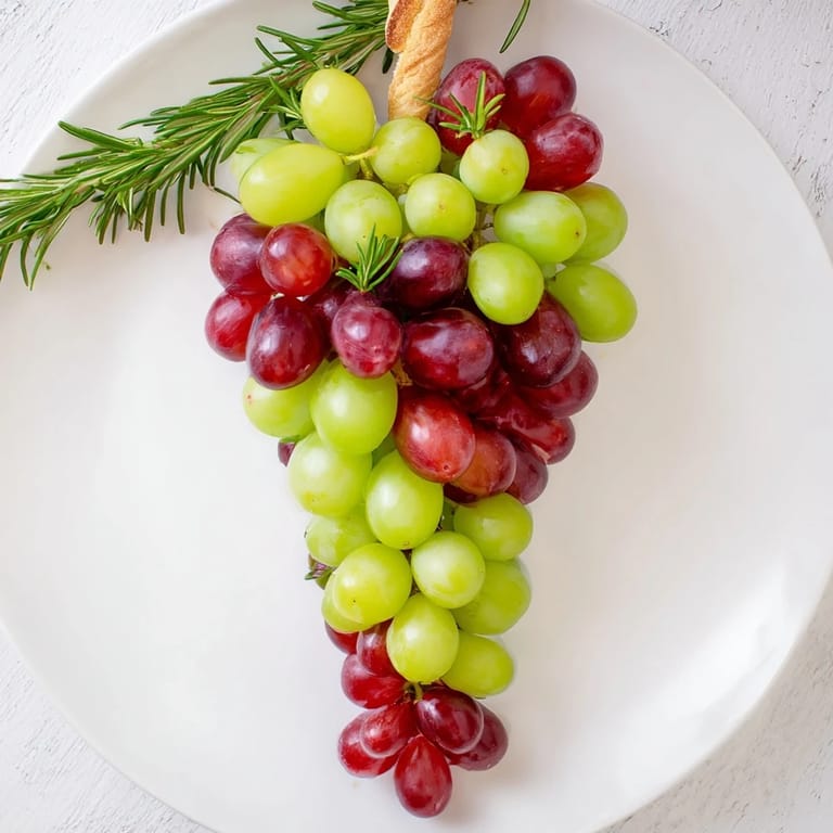Enjoy your perfect centerpiece: a delicious and easy-to-make Vineyard Grape Cluster appetizer.