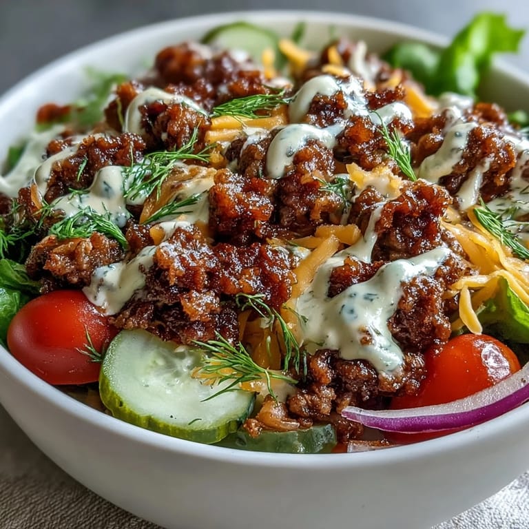 Ready in 30 minutes, these High-Protein Cheeseburger Bowls feature crispy bacon and creamy avocado, perfect for a quick keto-friendly dinner.