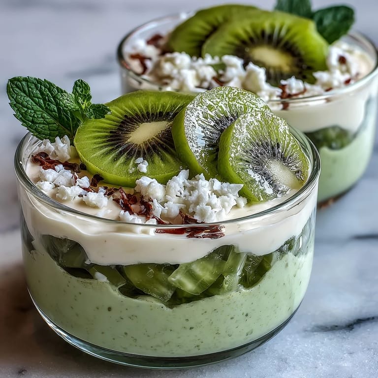 Tangy lime and sweet kiwi chia pudding cups, a gluten-free and dairy-free treat perfect for breakfast or a light dessert.