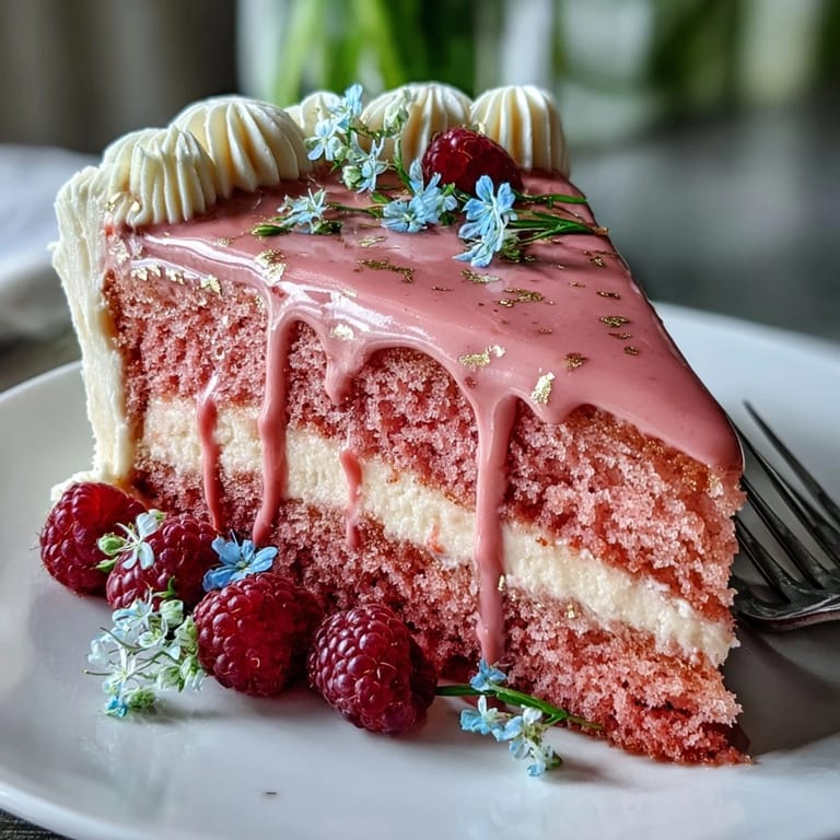 Beautiful Bridal Shower Rosé Velvet Cake, a sweet centerpiece with edible gold.