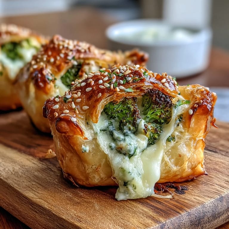 Appetizing Broccoli Cheddar Mini Hand Pies, a delicious savory bite.