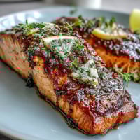 Healthy Easy Sheet Pan Salmon with Green Beans and Potatoes, roasted to perfection with zesty lemon and herbs for a vibrant, nutritious dinner.  