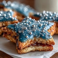 Pisces Constellation Sugar Cookies with shimmering blue icing and edible star sprinkles, beautifully arranged to resemble the zodiac sign.