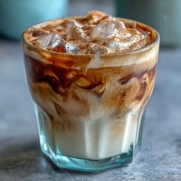 Horchata Espresso Cloud: creamy layered drink with iced cinnamon-rice milk and frothy foam.